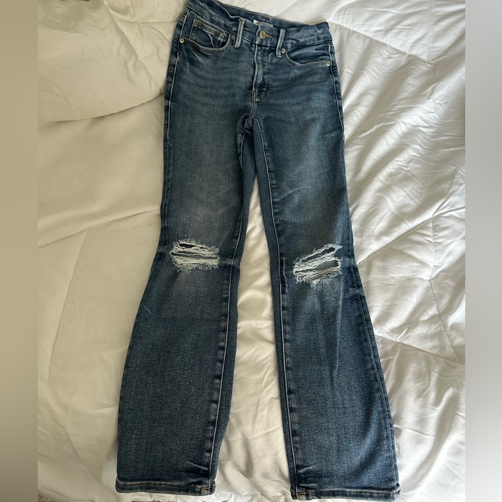 Good American SOFT-TECH GOOD SKINNY JEANS size 0 25